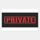 Recherche de privé autocollants Confidentiel