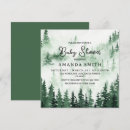 Recherche de vert forêt carrées invitations Rustique