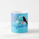 Recherche de oiseau bleu tasses Abstrait