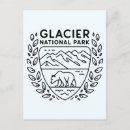 Recherche de parc national de glacier cartes postales Montagnes rocheuses