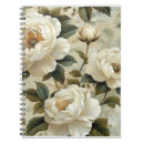 Recherche de motif floral vintage carnets Fleurs blanches