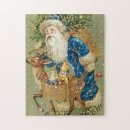Recherche de santa vintage puzzles Xmas