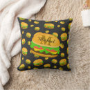 Recherche de hamburger décoration coussins Amusant