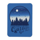 Recherche de nature rectangulaires magnets Camping