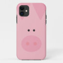 Recherche de porc drôle iphone coques Rose