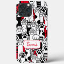 Recherche de pattes de chat iphone coques Noir et blanc