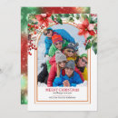 Recherche de poinsettia rouge vœux cartes Festif