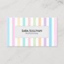 Recherche de rayures pastel cartes visite Professionnel
