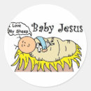 Recherche de crèche autocollants Jésus