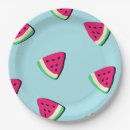 Recherche de motif de pastèque assiettes en papier Doux