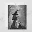 Recherche de sorcière vintage cartes postales Dame
