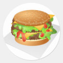 Recherche de cheeseburger autocollants Déjeuner