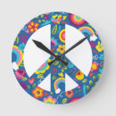 Recherche de symboles de paix horloges Hippie