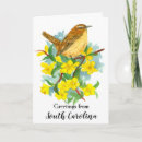 Recherche de oiseau jaune vœux cartes Aquarelle