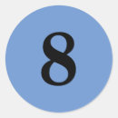 Recherche de huit autocollants Nombre