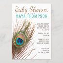 Recherche de peacock baby shower invitations Plumes