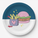 Recherche de burger assiettes en papier Restauration rapide