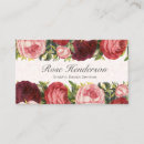 Recherche de rose rouge romantique cartes visite Vintage