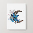 Recherche de papillon bleu badges Illustration