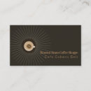 Recherche de cafétéria cartes visite Moderne