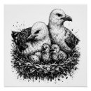 Recherche de oiseau nid posters Encre