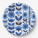 Recherche de motif scandinave assiettes en papier Floral