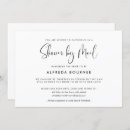 Recherche de black and white bridal shower invitations Minimaliste