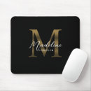 Recherche de métal tapis souris Monogramme