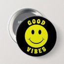 Recherche de visage souriant jaune badges Jaune et noir