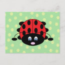 Recherche de coccinelle rouge cartes postales Animal