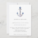 Recherche de bateau ancre invitations Bleu