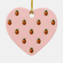 Recherche de coccinelle mignonne ornements Rouge