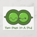 Recherche de légume kawaii cartes postales Vert