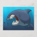 Recherche de grand requin blanc cartes postales Requins