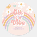 Recherche de six autocollants Jeune fille