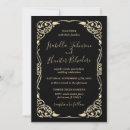 Recherche de tenue de soirée invitations Noir et or