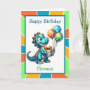 Recherche de dinosaures mignons vœux cartes Dinosaure de dessin animé