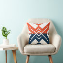 Recherche de bleu et orange coussins Élégant