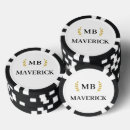 Recherche de noir blanc jetons poker Nom