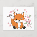 Recherche de animal kawaii cartes postales Renard