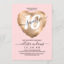 Recherche de foil 16ans anniversaire invitations Feuille d'or rose