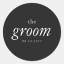 Recherche de futur mariage autocollants Noir et blanc