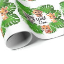 Recherche de singe papier cadeau Safari