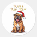 Recherche de chien père noël autocollants Fête