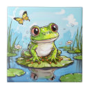 Recherche de grenouilles mignonnes carreaux Crapaud