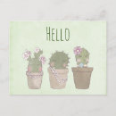 Recherche de succulente cartes postales Aquarelle verte