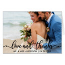 Recherche de just married vœux cartes Thank you