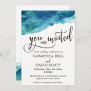 Recherche de aqua blue mariage invitations Pour eux