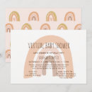 Recherche de zoom baby shower invitations Arc en ciel