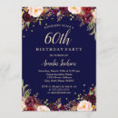 Recherche de burgundy floral anniversaire invitations Aquarelle